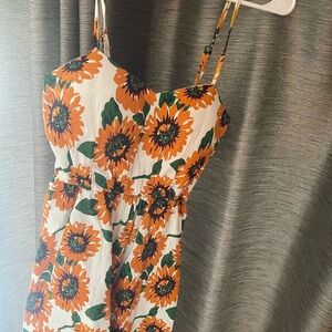 Sunflower Print Dress
